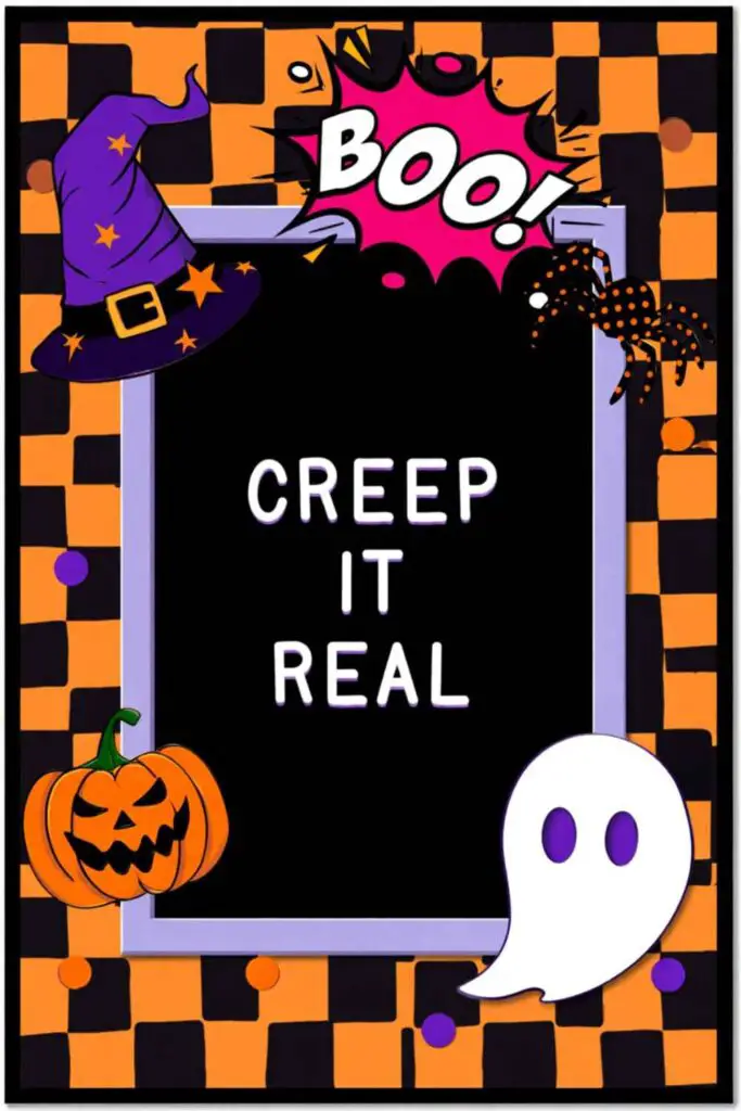 Halloween letterboard quotes - creep it real