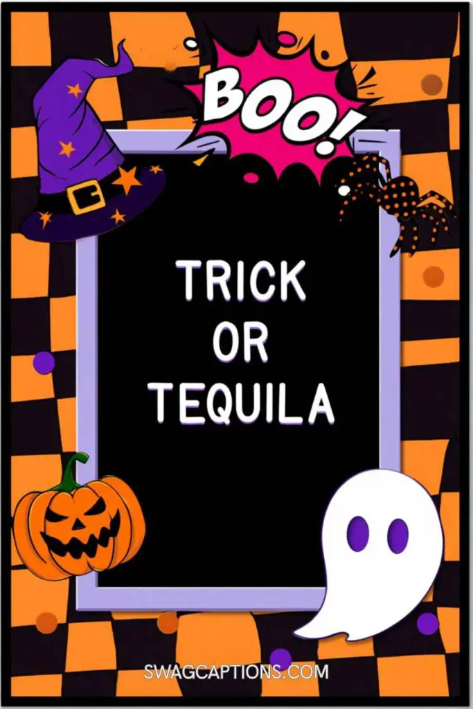 Halloween letterboard quotes - trick or tequila