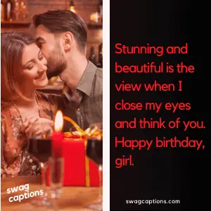 Birthday Captions For Girlfriend