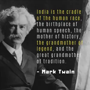 Mark Twain quotes about India