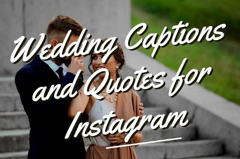 wedding captions for Instagram