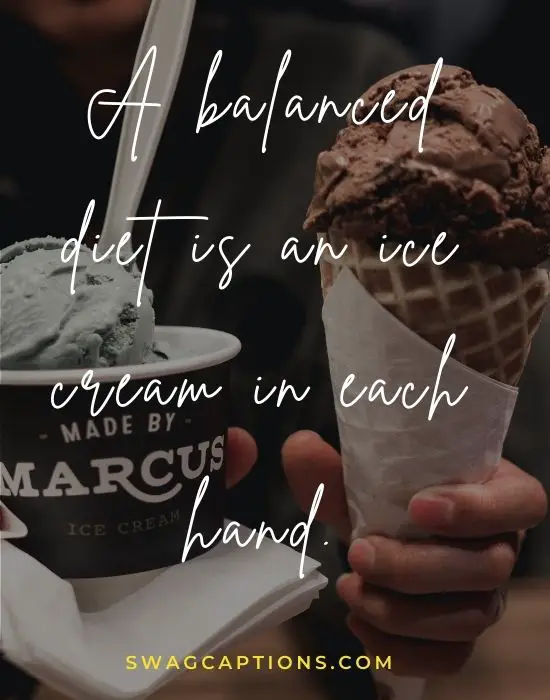 Chocolate Ice Cream Captions and Quotes for Instagram