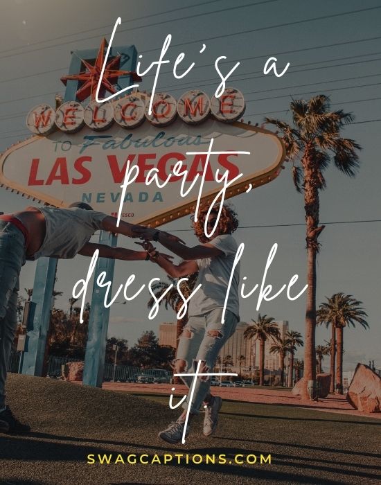 Vegas Captions and quotes for Instagram