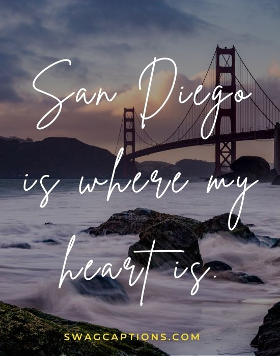 Clever San Diego Captions and quotes