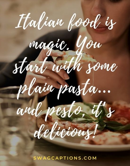 Italian food puns for Instagram