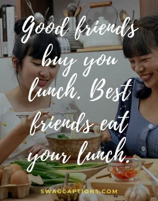 Lunch quotes and captions for Instagram