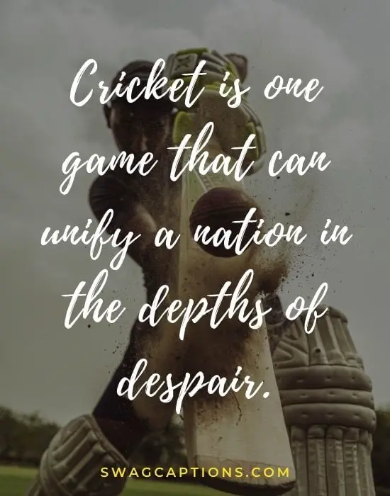 cricket quotes and captions for Instagram