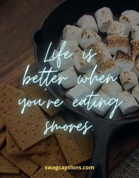 Life is better when you’re eating smores.