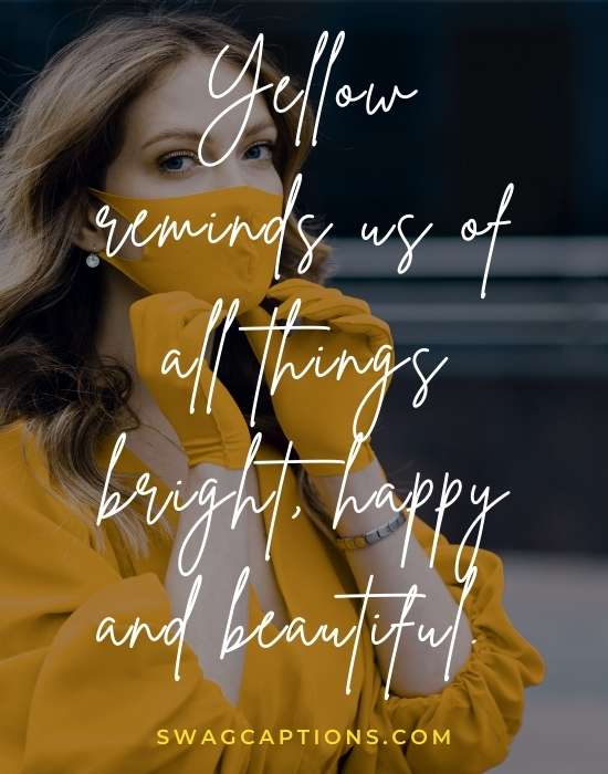 yellow dress quotes and captions for Instagram