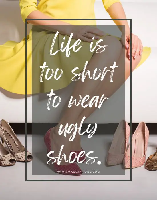 shoe captions and quotes for Instagram