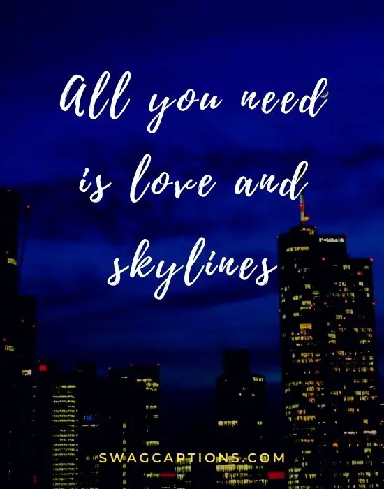 All you need is love and skylines