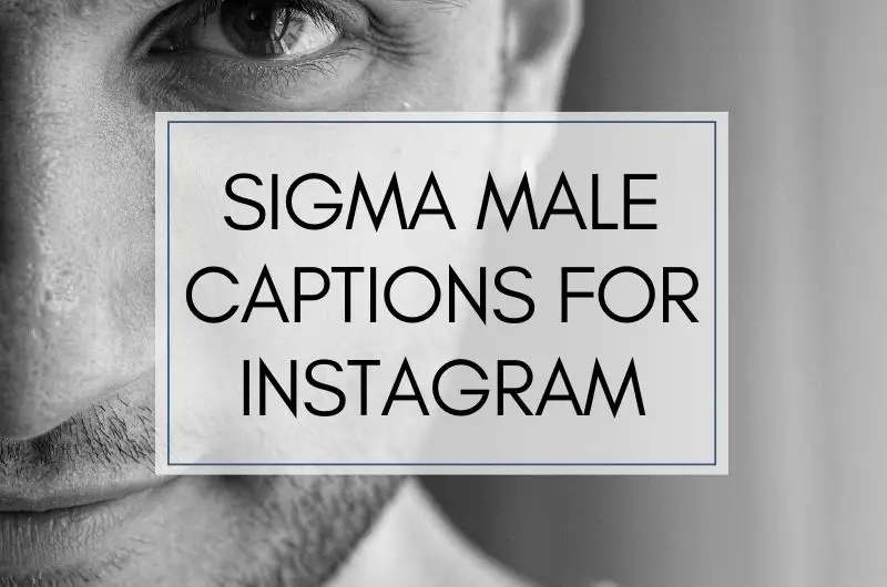 Sigma Male Captions and Quotes for Instagram Pictures