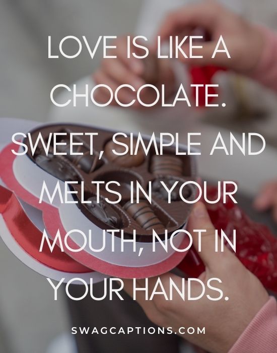 chocolate quotes for Instagram