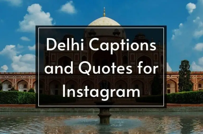 Delhi Quotes and Captions for Instagram