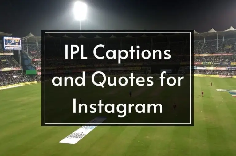 IPL captions and quotes for Instagram