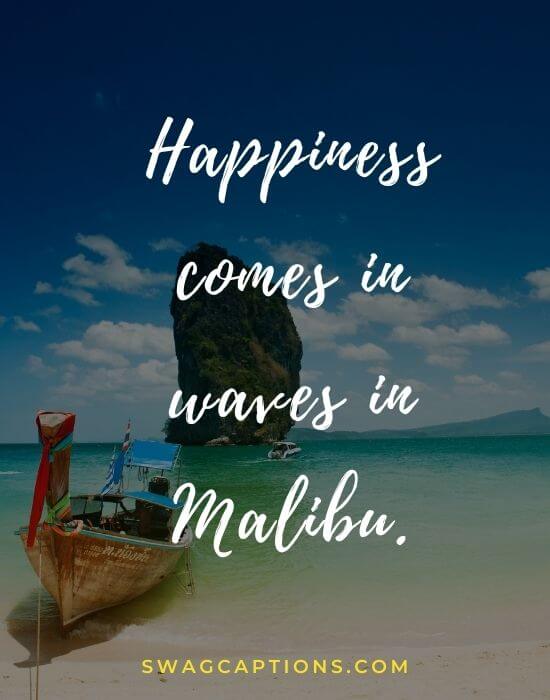 Malibu Captions and Quotes for Instagram
