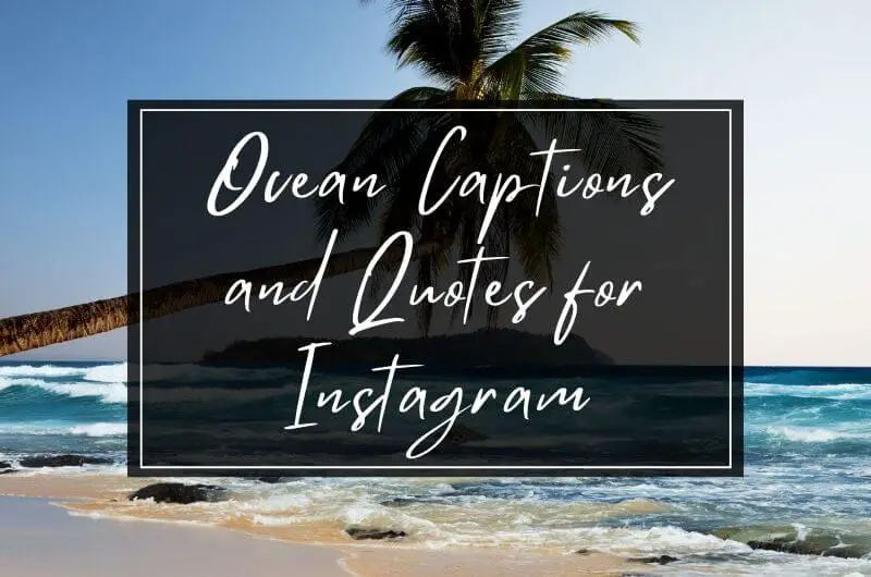 Ocean captions and quotes for Instagram