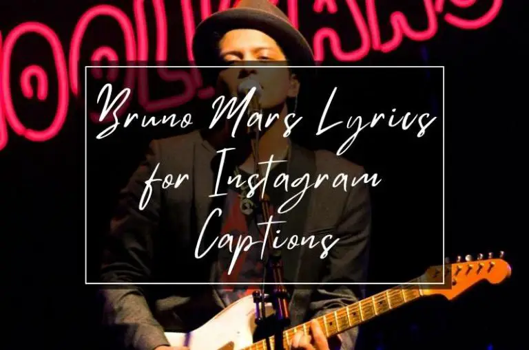 Bruno Mars Instagram lyrics captions