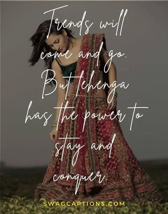 Lehenga Captions And Quotes For Instagram