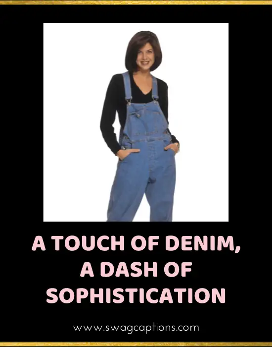 A touch of denim, a dash of sophistication