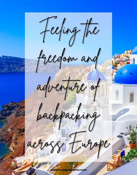 Europe Captions And Quotes For Instagram