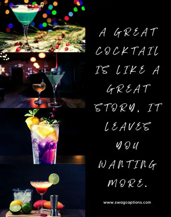 Cocktail Captions And Quotes For Instagram