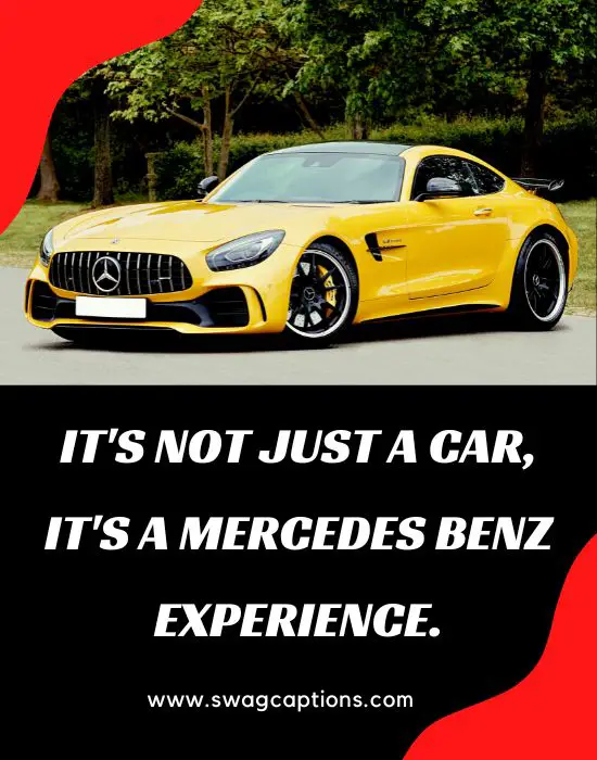 Mercedes Benz Captions And Quotes For Instagram