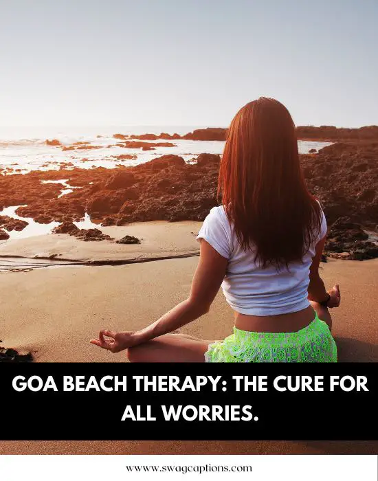 Goa trip captions