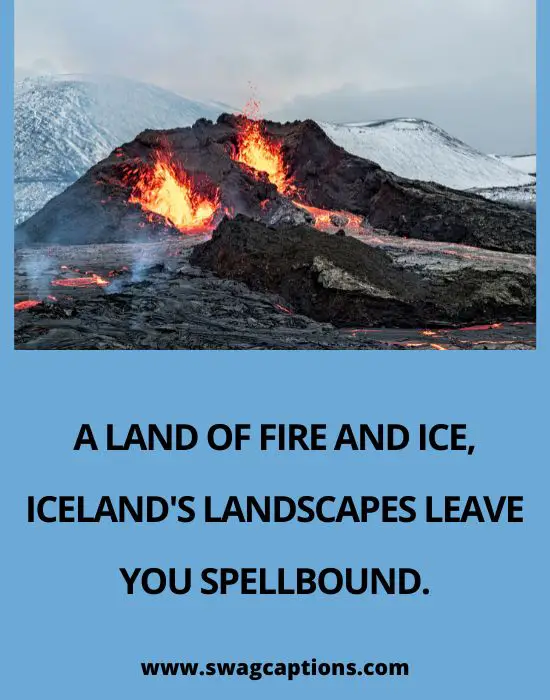 Iceland Captions And Quotes For Instagram