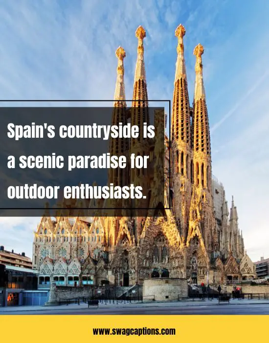 Spain Captions And Quotes For Instagram