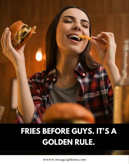 french fry captions