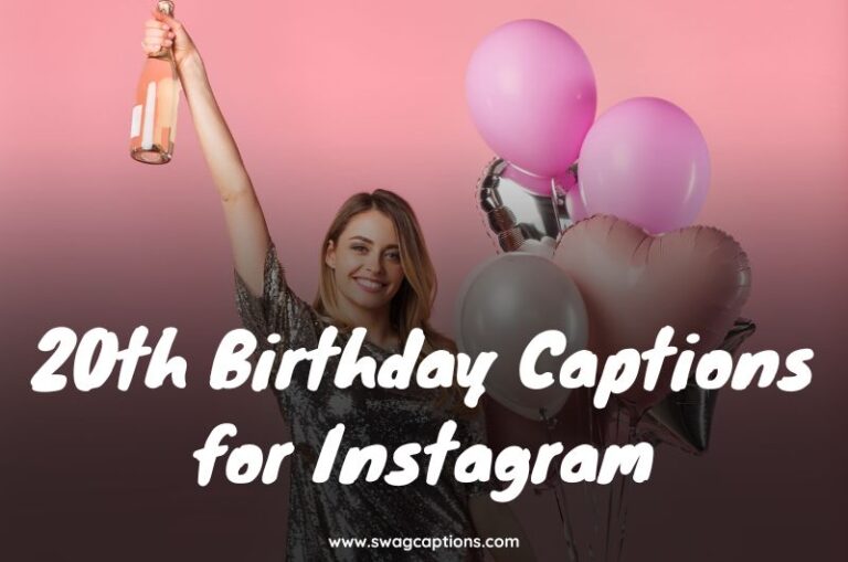 20th Birthday Captions for Instagram