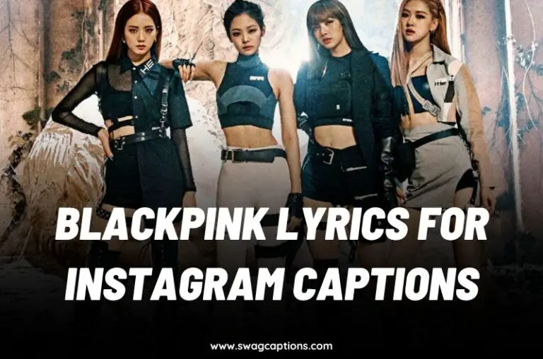 Blackpink lyrics for instagram captions