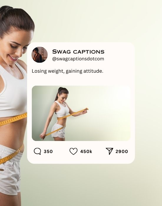 weight loss captions