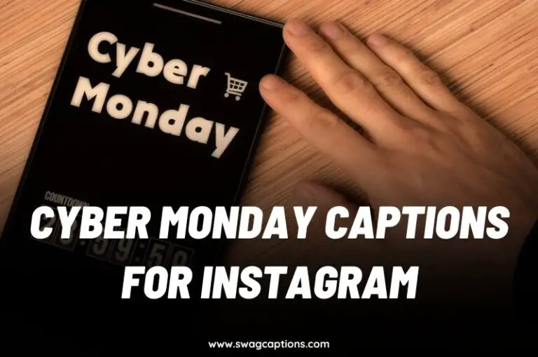 Cyber Monday captions for Instagram