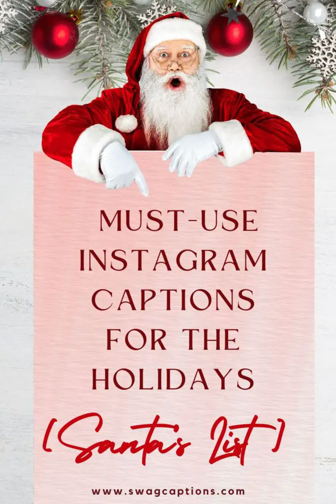 Santa captions for Instagram