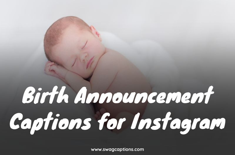 Birth Announcement Captions for Instagram