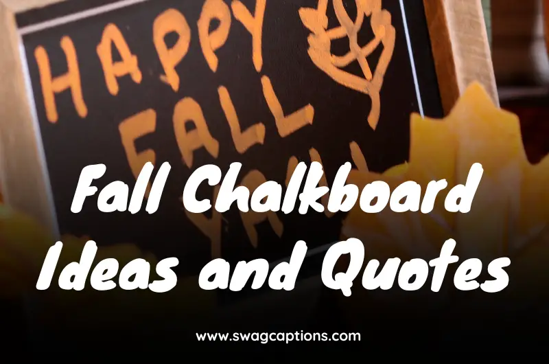 Fall Chalkboard Ideas and Quotes