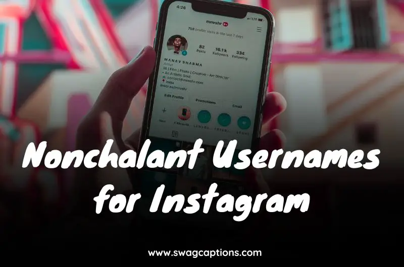Nonchalant Usernames for Instagram