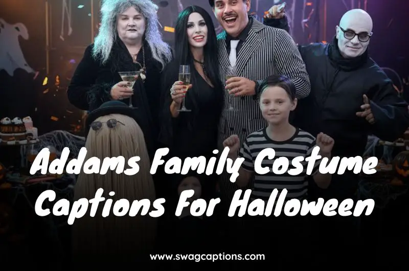 Addams Family Costume Captions For Halloween