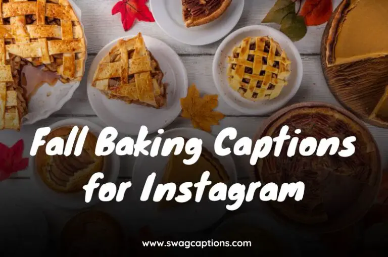 Fall Baking Captions for Instagram