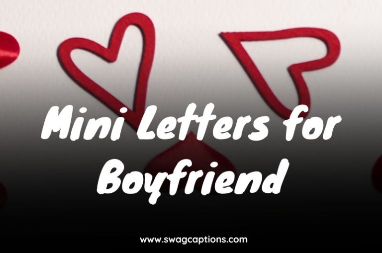 Mini Letters for Boyfriend
