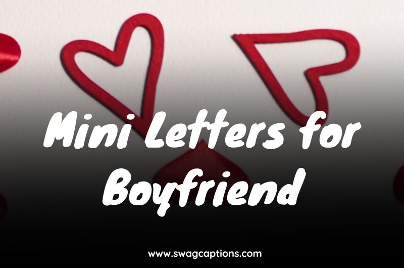 Mini Letters for Boyfriend