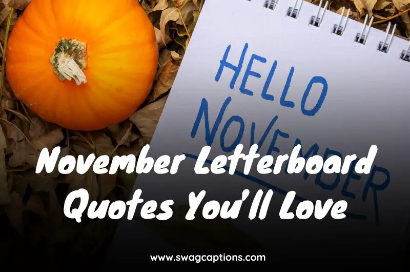 November Letterboard Quotes
