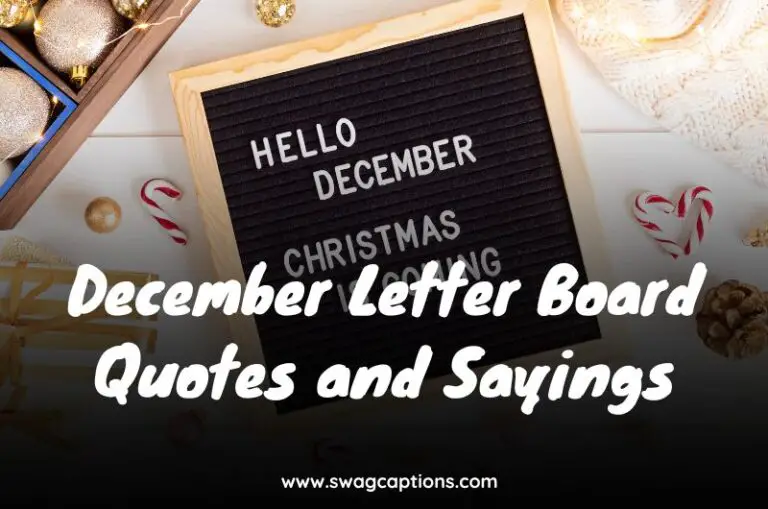 December Letter Board Quotes and Sayings