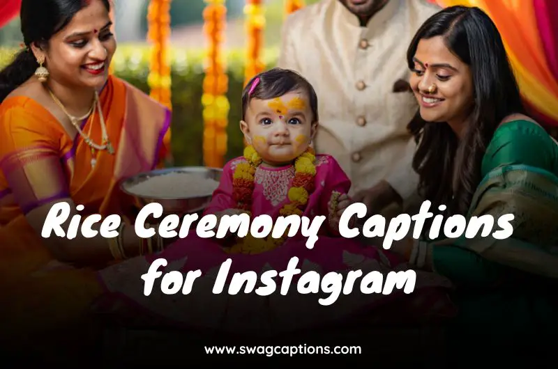 Rice Ceremony Captions for Instagram