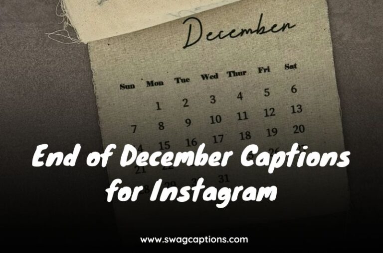 End of December Captions for Instagram
