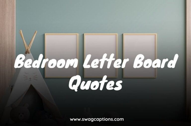 Bedroom Letter Board Quotes