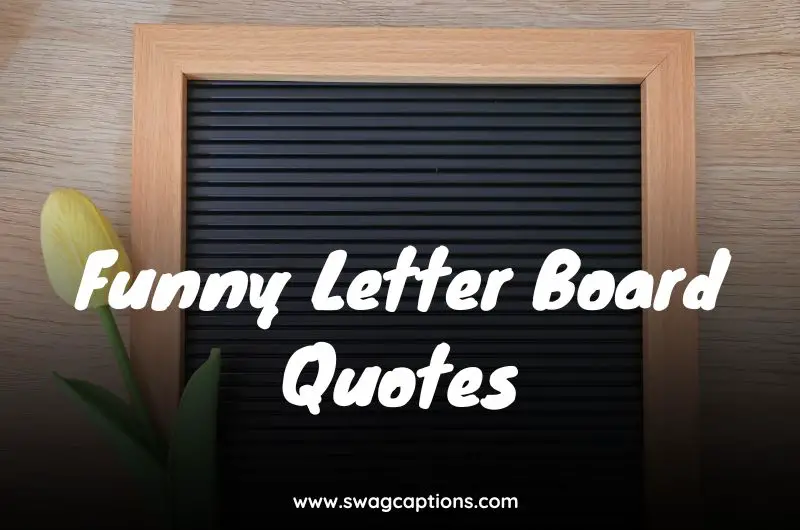 Funny Letter Board Quotes