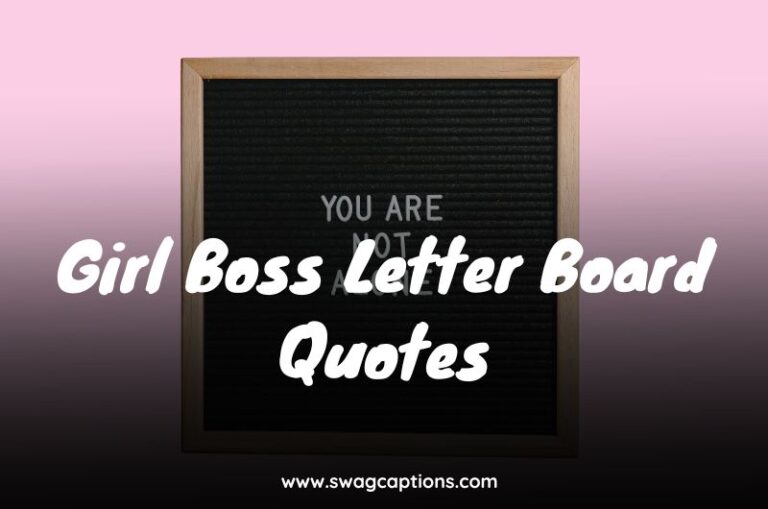 Girl Boss Letter Board Quotes